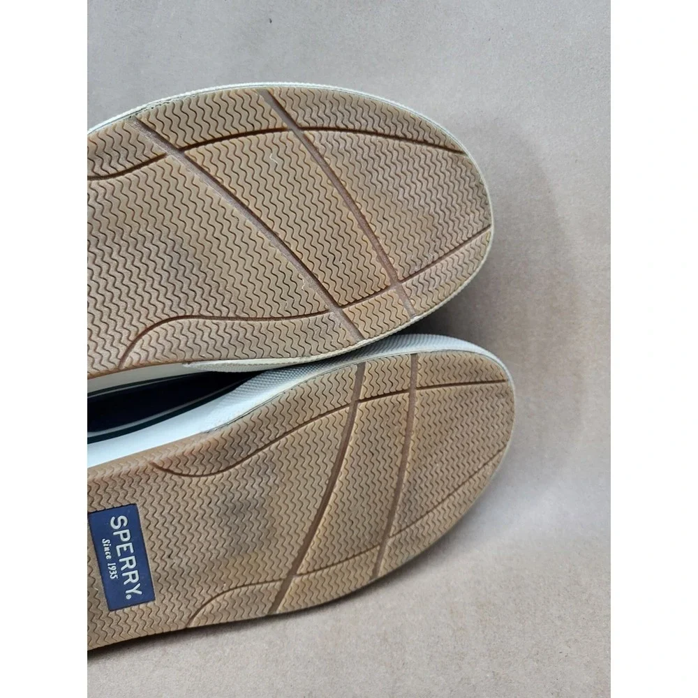 Sperry Halyard CVO Mens Sz 12 Canvas Sneaker Corduroy Mens Navy White STS21343